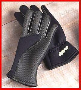 Fladen Neoprene Black Fishing Gloves  All Sizes
